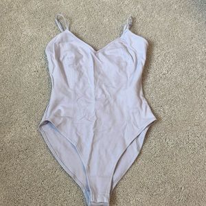 light purple body suit